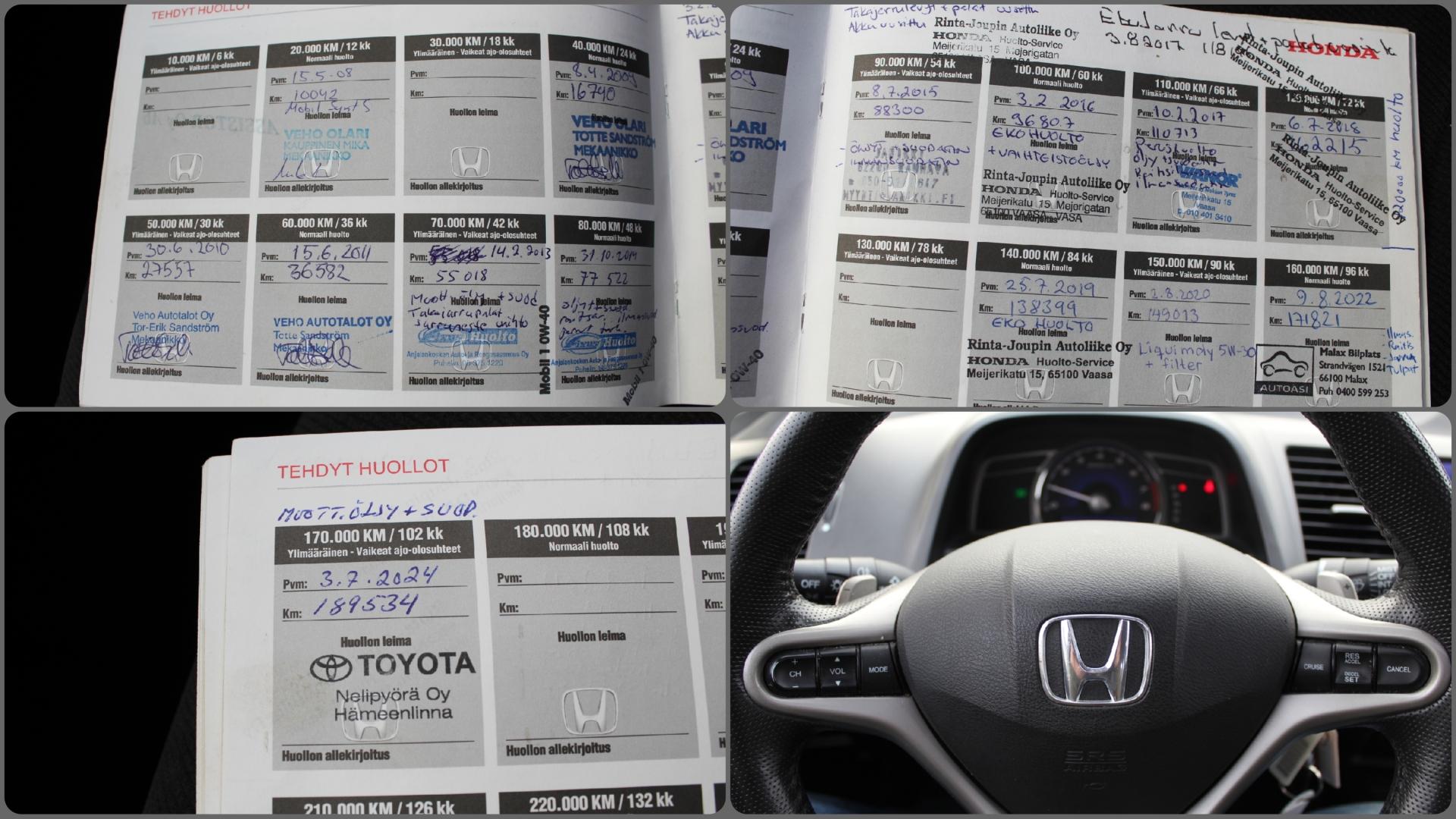 Honda Civic 1,8i AT Executive 4d *JUURI KATSASTTTU/TOIMIVA ILMASTOINTI/VETOKOUKKU*