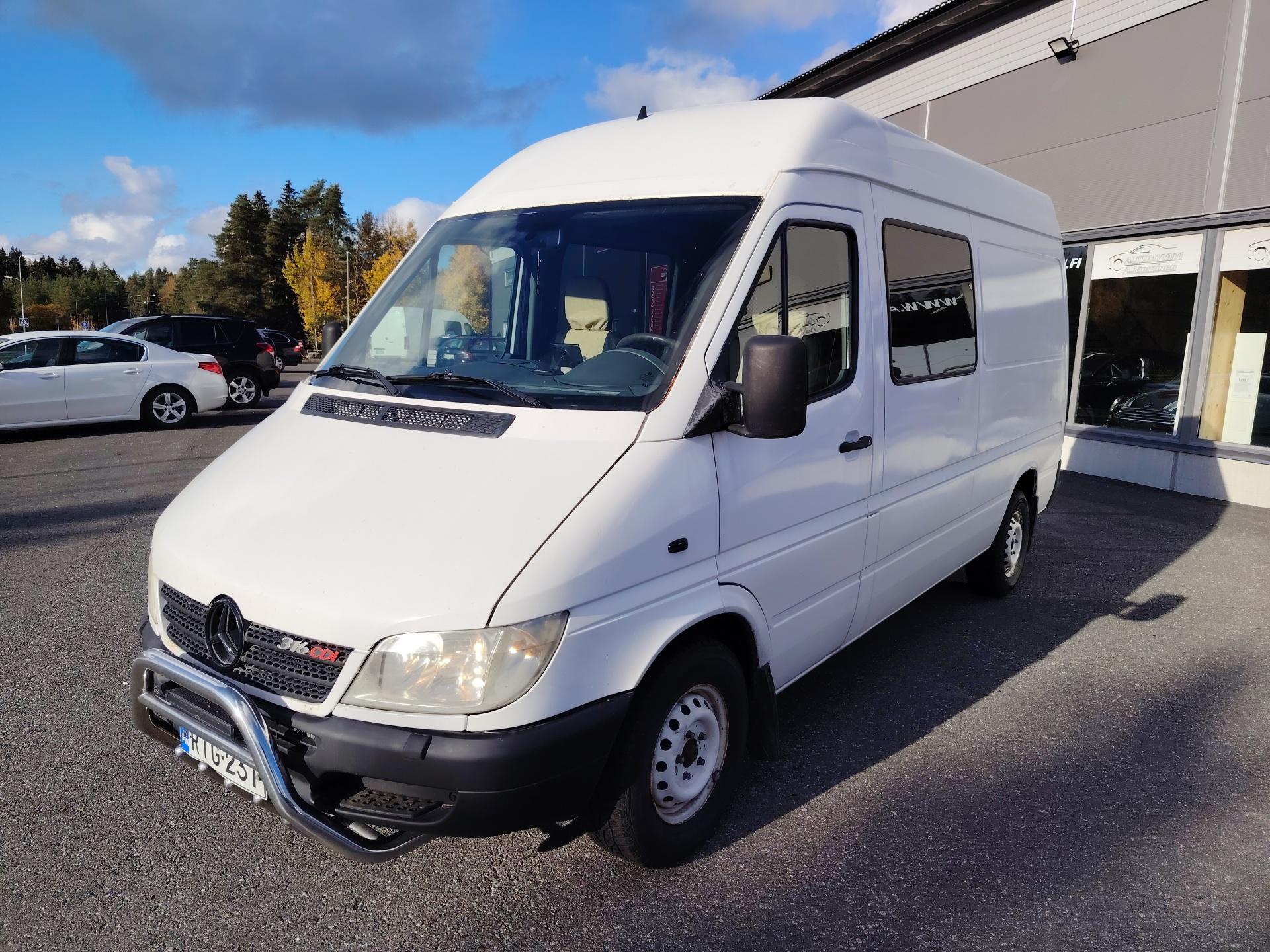 Mercedes-Benz Sprinter 316 CDI Jatko-ohjaamo 2+4 hengen. 